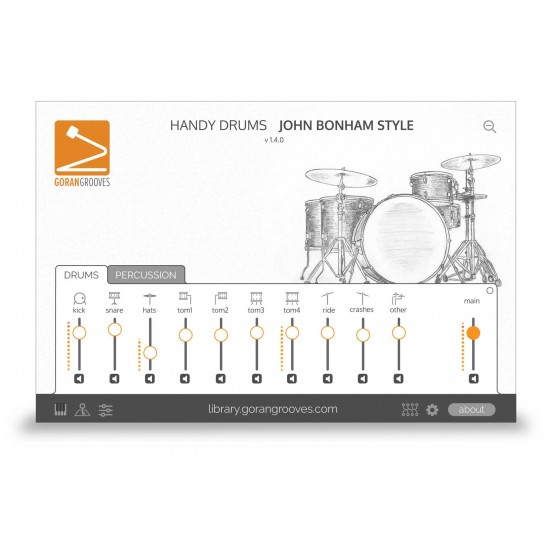 GoranGrooves Handy Drums - JOHN BONHAM STYLE