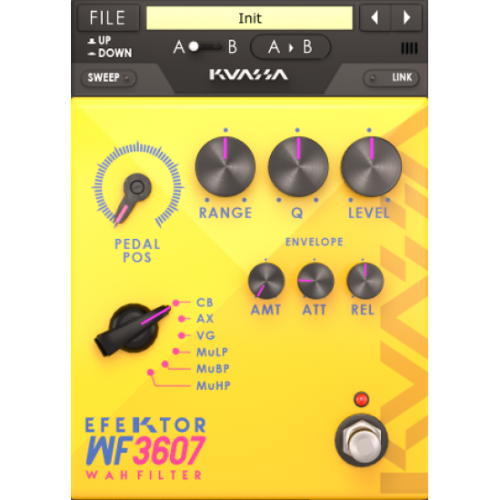 Kuassa Efektor WF3607 Wah Filter