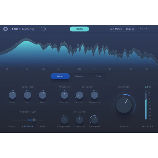 LANDR Mastering Plugin PRO