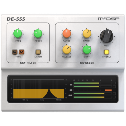 McDSP DE555 Advanced De-Esser Native v7