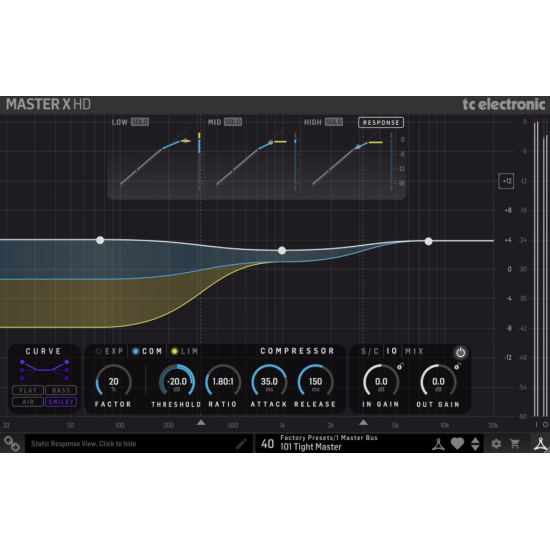 TC Electronic MASTER X HD Easy Multiband Dynamics