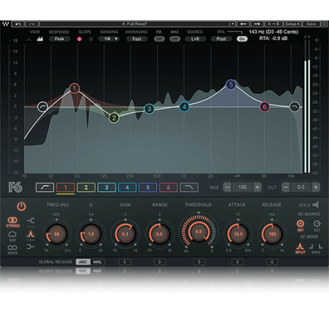 Waves F6 Floating-Band Dynamic EQ
