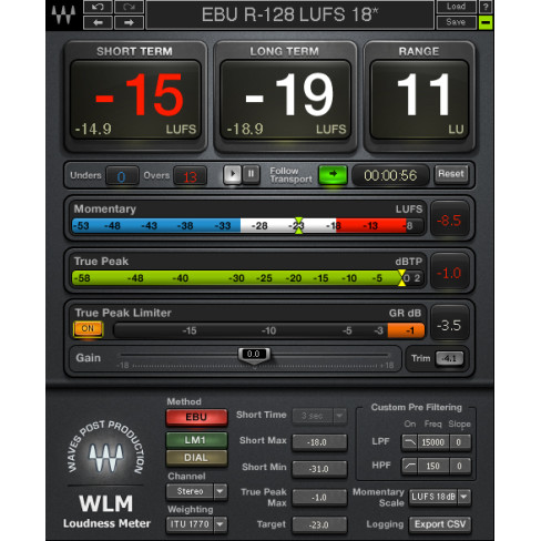 Waves WLM Plus Loudness Meter