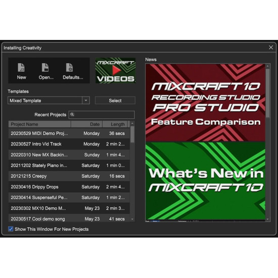 Mixcraft 10.6 Recording Studio