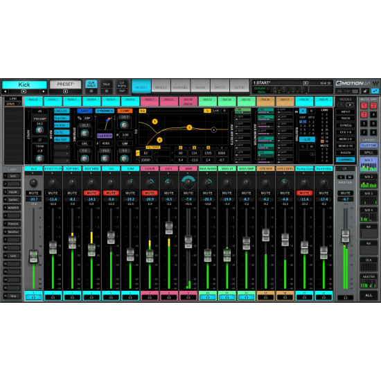 Waves eMotion LV1 Live Mixer – 32 St Ch.