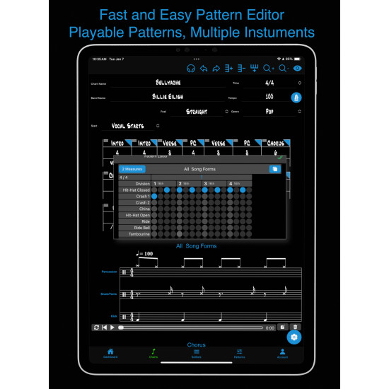 Drum Chart Builder 1 Year Standard Subscription