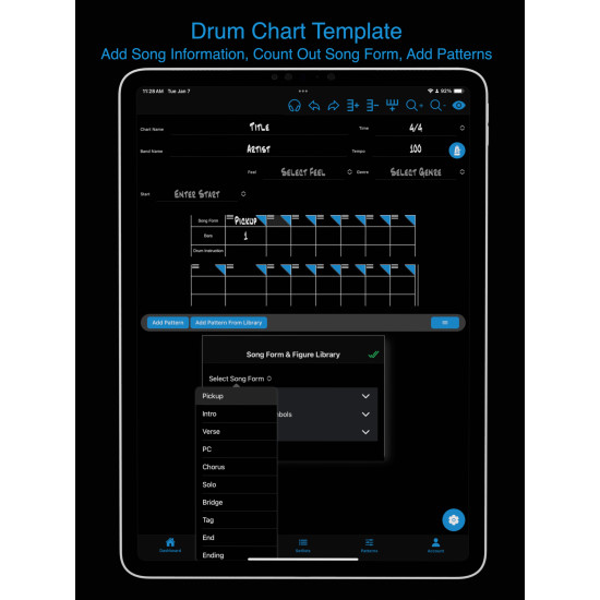 Drum Chart Builder 1 Year Pro Subscription