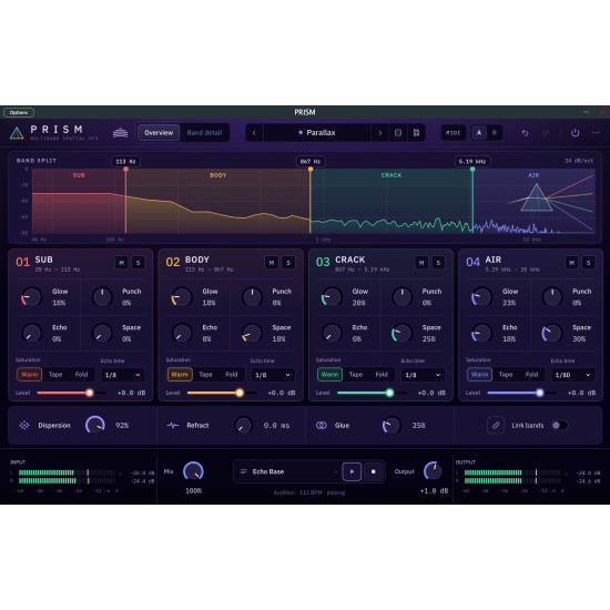 PRISM - Multiband Spatial FX Drum Plug-In
