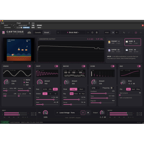 CARTRIDGE - Console Era Drum FX Plug-In