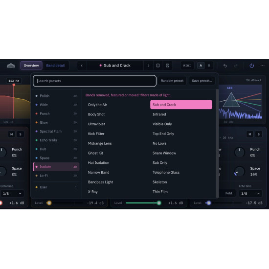 PRISM - Multiband Spatial FX Drum Plug-In