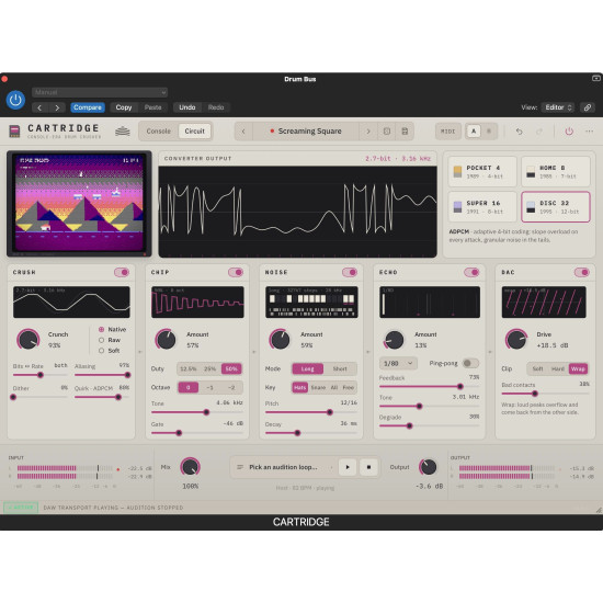 CARTRIDGE - Console Era Drum FX Plug-In